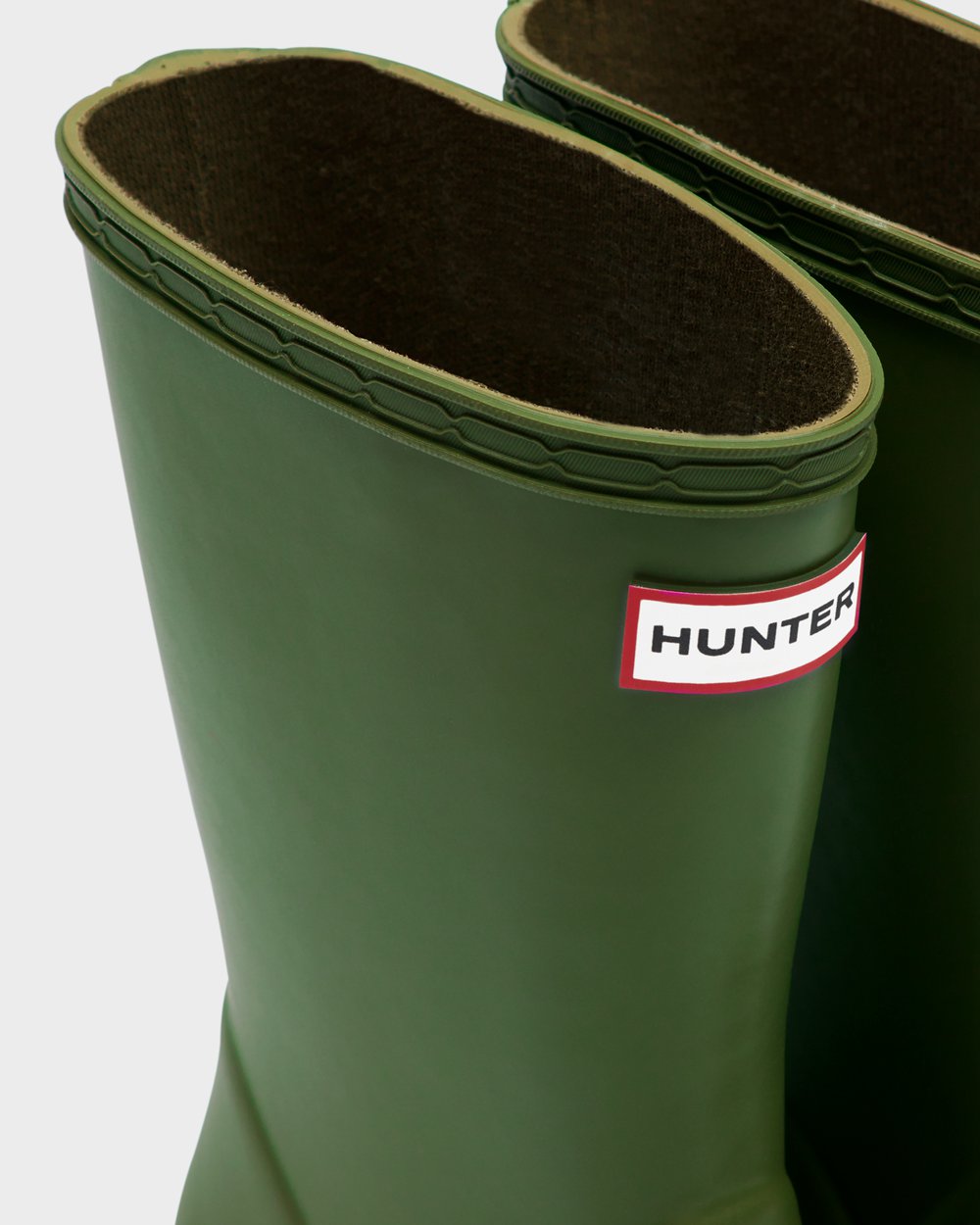 Kids Hunter Original First Classic - Rain Boots Green - 4273-UGQKC